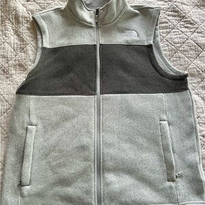 The North Face Gray and Black Vest